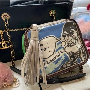 LANVIN Runway Special Night Out Leather Clutch EC